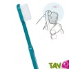 Brosse � dents Bleu Turquoise poils Nylon Medium, t�te changeable de Caliquo