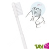 Brosse � dents Blanc poils Nylon Souple, t�te changeable de Caliquo