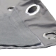 Rideau isolant thermique t et hiver Gris avec oeillets porte et fentre