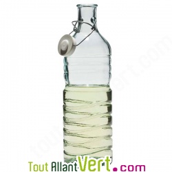 Bouteille en verre recycl, bouchon trier 1,5 litre