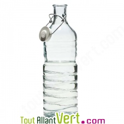 Bouteille en verre recycl, bouchon trier 1,5 litre