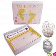 Kit bb empreinte pied et main dans l'argile et naissance