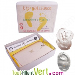 Kit bb empreinte pied et main dans l\'argile et naissance