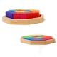 Puzzle cr�atif en bois multicolore octogone Grimms