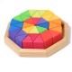 Puzzle cr�atif en bois multicolore octogone Grimms