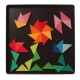Puzzle cr�atif Magn�tique 64 triangles et sa boite m�tal
