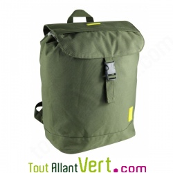 Sac � dos en PET recycl� 20 litres, vert khaki, poche anti RFID