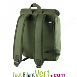 Sac � dos en PET recycl� 20 litres, vert khaki, poche anti RFID