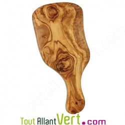 Planche � d�couper en bois d\'olivier avec poign�e, 34cm