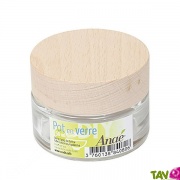 Pot verre et bouchon bois vide 50ml