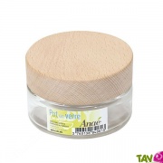 Pot verre et bouchon bois vide 100ml