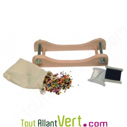 Jeu enfant M�tier � tisser � perles, bracelets br�siliens et bijoux en bois