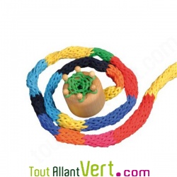 Jeu cratif Tricotin enfant circulaire en bois pour bracelets, rubans, etc.