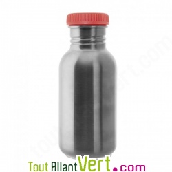 Gourde enfant inox 0,5L Housse Nuages sans bisph�nol A ni rev�tement