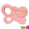 Anneau de dentition b�b� Papillon Rose caoutchouc naturel 8cm