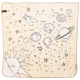 Couverture b�b� en coton bio 100x100 cm Plan�tes