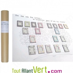 Kit support Arbre g�anologique avec cadre, carton et papier recycl�