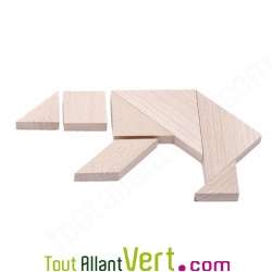 Jeu de Tangram �cologique 7 pi�ces Qi, 5 ans+