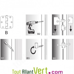 Ferme porte � ressort universel automatique �conomie �nergie