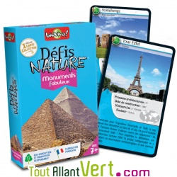 Jeu de cartes D�fis Nature : Monuments Fabuleux, 7 ans+