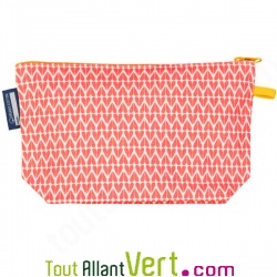 Grande trousse en coton bio Gu�pard 22 x 13 cm