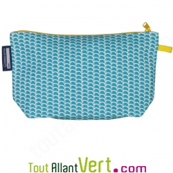 Grande trousse d\'cole en coton bio Tortue 22 x 13 cm