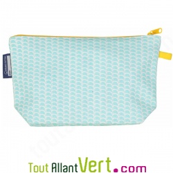 Grande trousse d\'�cole en coton bio Raie Manta 22 x 13 cm