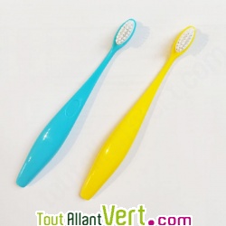 Brosse � dents enfant Bleu poils en nylon, t�te changeable 2-6 ans de Caliquo