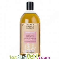 Savon liquide Grenade et fleur de cerisier Marius Fabre, 1litre