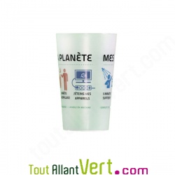 Gobelet en plastique recycl - mes bons gestes pour la plante