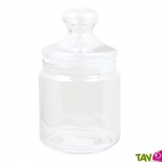 Bonbonnire et son couvercle en verre 0,75l