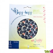 Emballage tissu bio  la cire d'abeille rutilisable 50x60cm, Graines