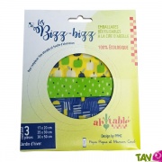 Lot 3 emballages alimentaire  la cire d'abeille bio rutilisable, Bizz Bizz
