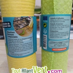 Rouleau d\'essuie-tout lavable et r�utilisable, 12 feuilles