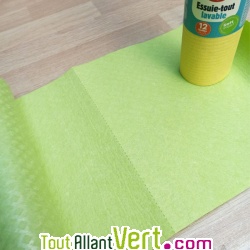 Rouleau d\'essuie-tout lavable et r�utilisable, 12 feuilles