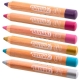 6 crayons de maquillage enfants bio, couleurs f��riques