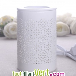 Diffuseur huiles essentielles et parfum en porcelaine ajour�e, Calorya