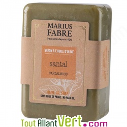 Savonnette de Marseille Santal parfum � l\'huile d\'olive, 150g