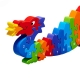 Puzzle en bois Dragon color� de 1 � 25