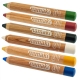 6 crayons de maquillage enfants bio, couleurs arc-en-ciel