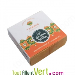 Savon cheveux et coprs Bio Mandarine verte et Carotte 100g