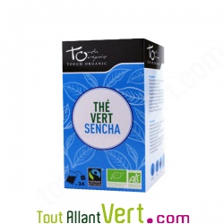 Th� vert sencha bio de Chine, bo�te de 24 sachets