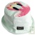 Chapeau Bob enfant Flamant rose bleu ciel en coton biologique Taille S , 6-12 mois, 46-48cm