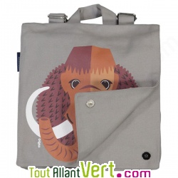 Sac � dos enfant Mammouth en coton bio 23 x 23 x 8 cm