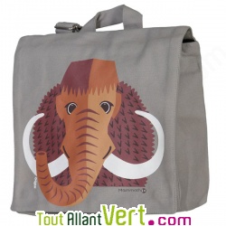 Sac � dos enfant Mammouth en coton bio 23 x 23 x 8 cm