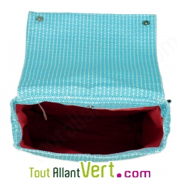 Sac � dos enfant Z�bre en coton bio 23 x 23 x 8 cm