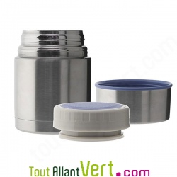 Lunch box isotherme inox avec housse de protection Pois, 0.5L