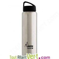 Gourde inox isotherme 1 litre, large goulot