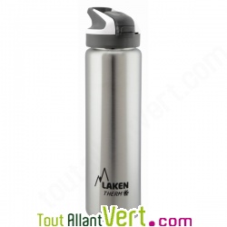 Gourde sport inox paille et isotherme 0.75l