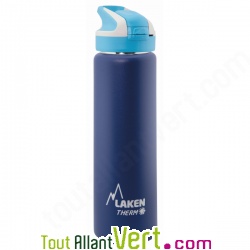 Gourde sport inox paille et isotherme 0.75l